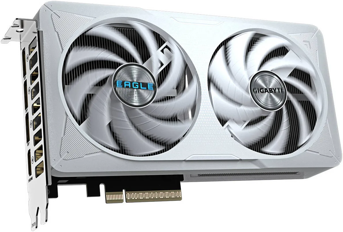 GIGABYTE GeForce RTX 5060 EAGLE OC ICE Graphics Card, 8GB GDDR7 128-Bit Memory, 2497 MHz Core Clock, 28 Gbps Memory Clock, 3840 CUDA Cores, PCI Express 5.0, White | GV-N5060EAGLEOC ICE-8GD - Image 3