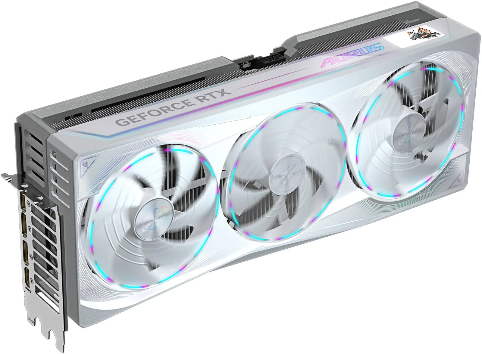 GIGABYTE AORUS GeForce RTX 5090 Master Ice Graphics Card, 32GB GDDR7 512-Bit Memory, 2655 MHz Boost Clock, 21760 CUDA Cores. 28 Gbps Memory Speed, PCI Express 5.0, White | GV-N5090AORUSM ICE-32GD - Image 2