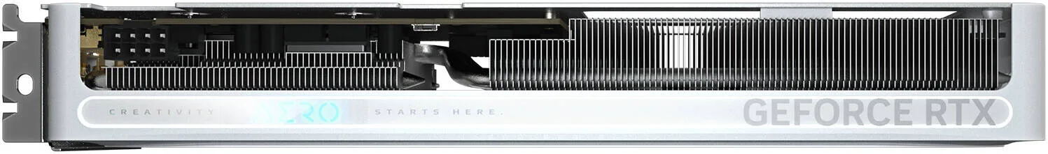 GIGABYTE GeForce RTX 5060 AERO OC Graphics Card, 8GB GDDR7 128-Bit Memory, 2595 MHz Core Clock, 3840 CUDA Cores, 28 Gbps Memory Speed, PCI Express 5.0, White | GV-N5060AERO OC-8GD - Image 2