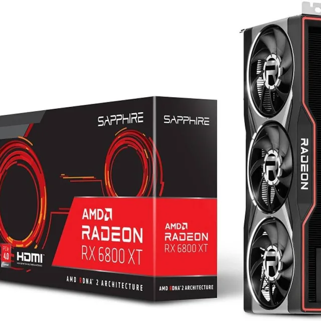 Sapphire Pulse AMD Radeon RX 6800 XT Gaming Graphics Card - 16GB GDDR6, 256 bit, 2310 MHz Bosst Clock, 16 Gbps Effective, PCI Express 4.0, 1x HDMI, 3x DisplayPort, | S88-1E439-400SA