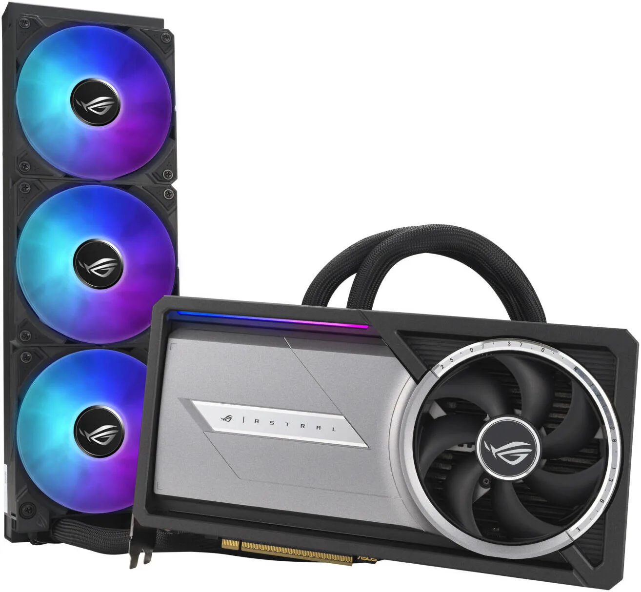 ASUS ROG Astral LC GeForce RTX 5090 OC Edition Graphics Card, 32GB GDDR7 512-Bit Memory, 2580 MHz Boost Clock, 21760 CUDA Cores, 28 Gbps Memory Speed, PCI Express 5.0 | 90YV0LW2-M0NA00 - Image 2