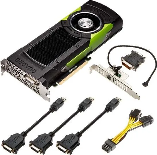 NVIDIA Quadro M6000 Video Card, 3072 CUDA Cores, 24 GB GDDR5, 384-bit, PCI-Express 3.0 x16, SLI, HDCP and HDMI 1.3a support, 4x Display Port, 1x DVI-I ( Dual Link ), 3-Pin 3D Stereo | VCQM6000-24GB-P