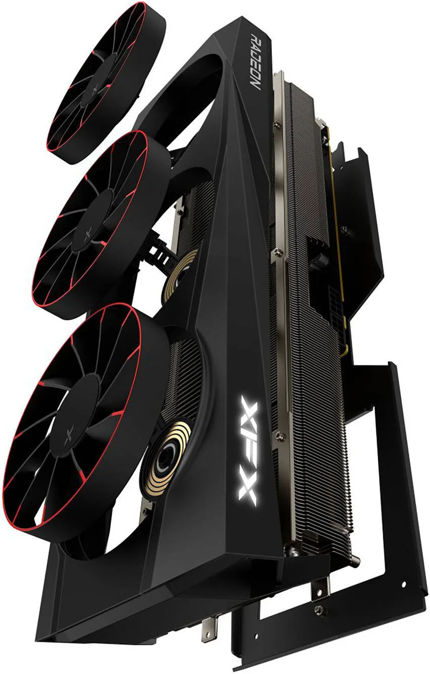 XFX Quicksilver AMD Radeon RX 9070 XT Magnetic Air Edition Graphics Card, 16GB GDDR6 256-Bit Memory, 2970 MHz Boost Clock, 4096 Stream Processors, 20 Gbps Memory Clock, PCI Express 5.0 | RX-97TMAQKB9 - Image 3