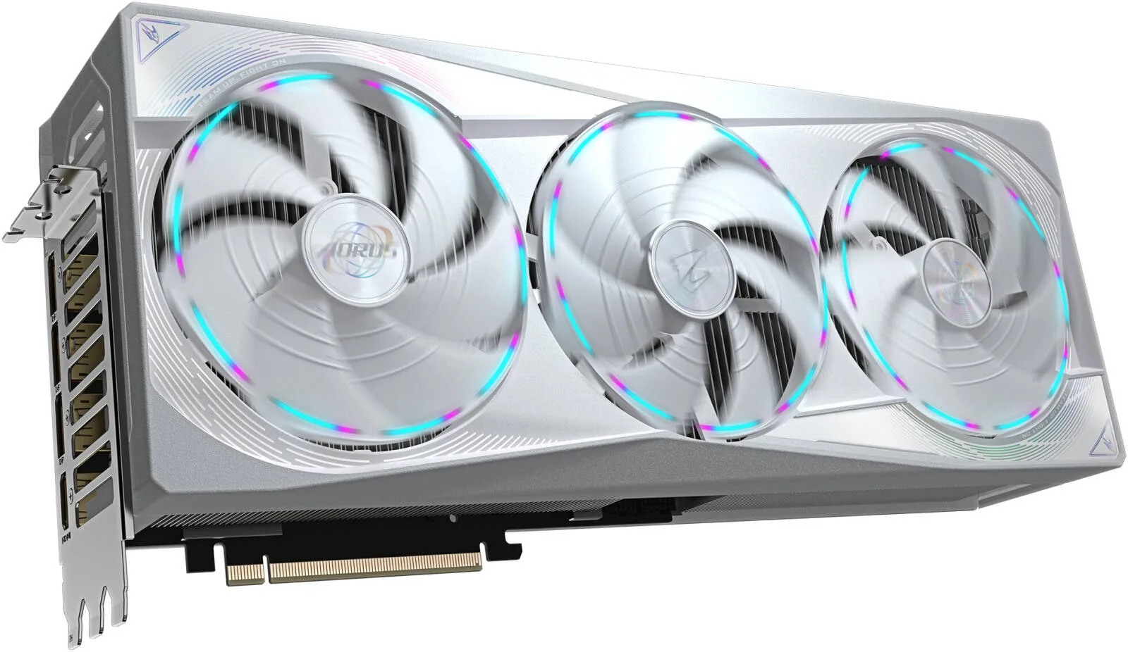 GIGABYTE AORUS GeForce RTX 5080 MASTER ICE Graphics Card, 16GB GDDR7 256-Bit Memory, 2805 MHz Core Clock, 30 Gbps Memory Clock, 10752 CUDA Cores, PCI-Express 5.0, White | GV-N5080AORUSM ICE-16GD - Image 3