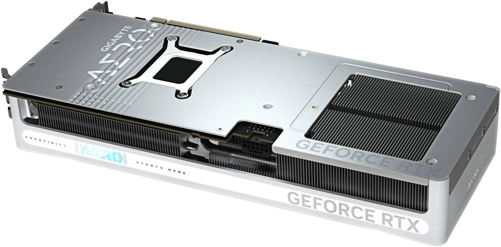 GIGABYTE GeForce RTX 5080 AERO OC SFF Graphics Card, 16GB GDDR7 256-Bit Memory, 2730 MHz Core Clock, 30 Gbps Memory Clock, PCI Express 5.0, White | GV-N5080AERO OC-16GD - Image 4