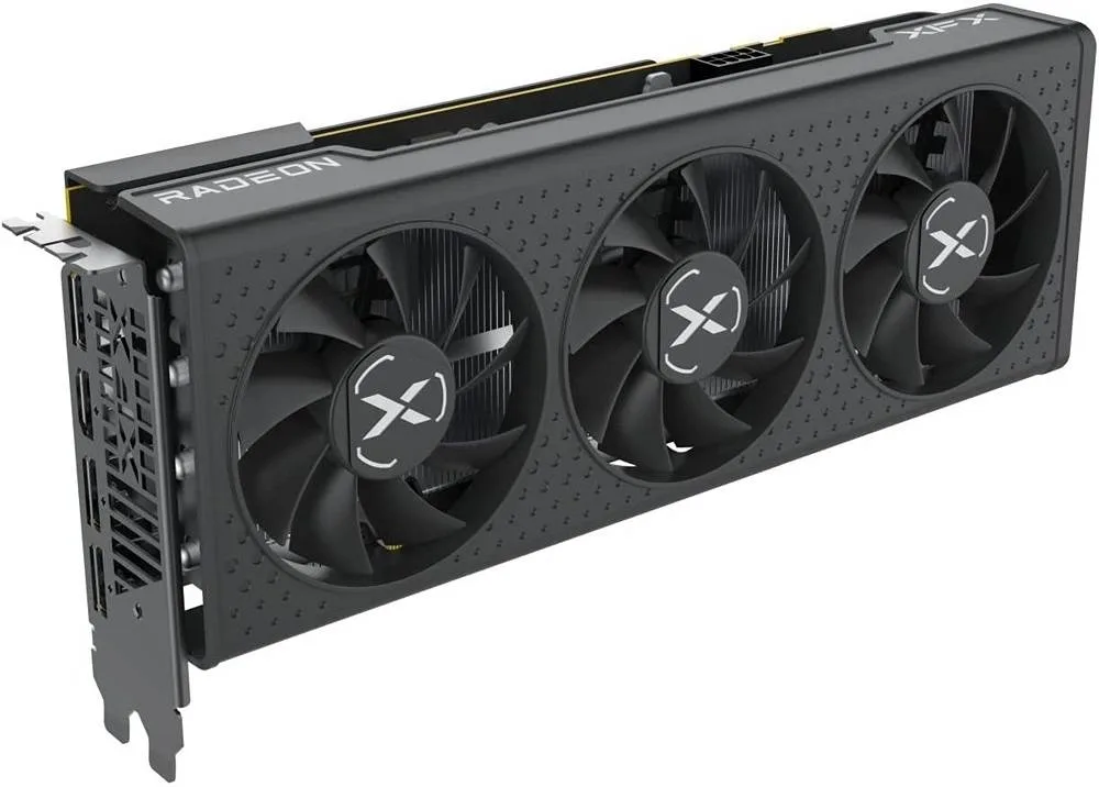 XFX Speedster QICK308 Radeon RX 7600 Black Graphics Card, 8GB GDDR6 128bit Memory, 2755 MHz Boost Clock, 18 Gbps Memory Clock, 2048 Steam Processors, PCI-E 4.0, 3*DP 2.1 / HDMI 2.1 | RX-76PQICKBY - Image 4