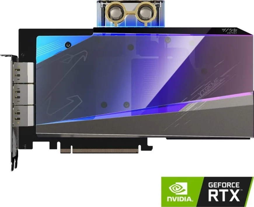 Gigabyte Aorus GeForce RTX 3080 Xtreme Waterforce WB-10G Graphics Card, 7680 x 4320 Resolution, 60Hz, Water Block Cooling System, 10GB 320-bit GDDR6X Memory, Video Card | GV-N3080AORUSX WB-10GD - Image 2