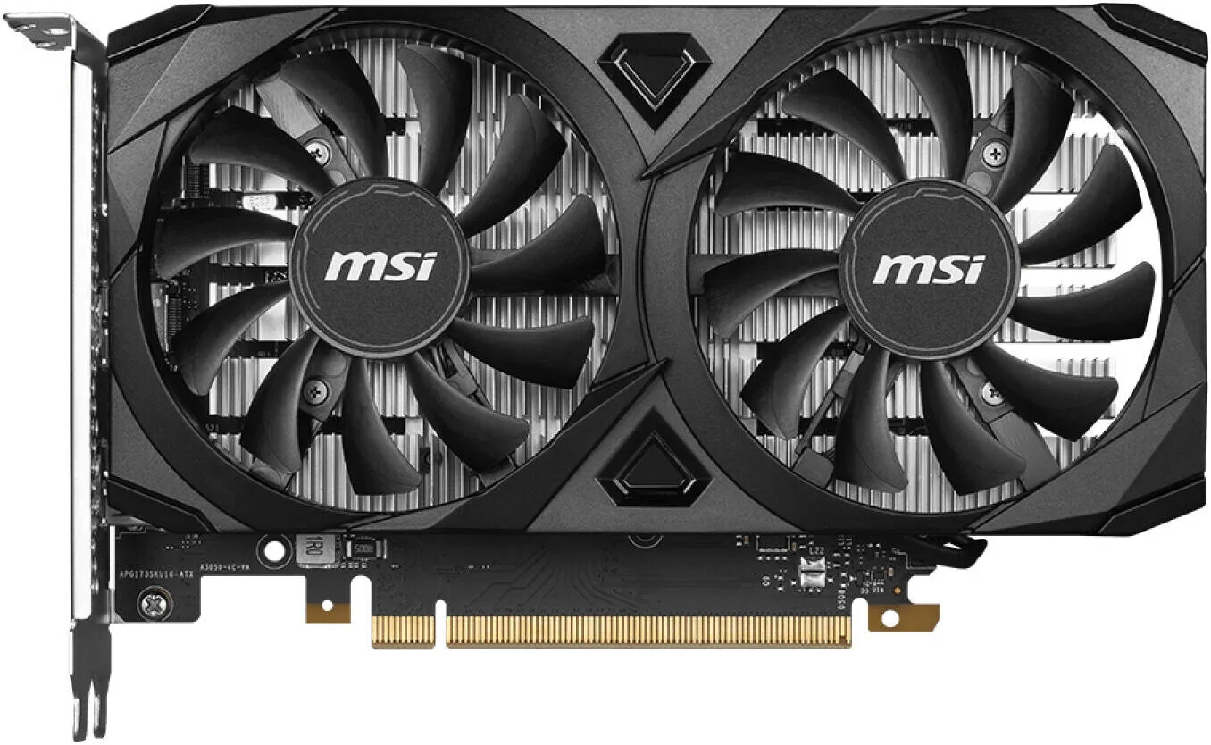 MSI GeForce RTX 3050 VENTUS 2X 6GB OC Graphics Card, GDDR6 96-Bit Memory, 1492 MHz Boost Clock, 14 Gbps Memory Speed, 2304 CUDA Cores, PCI Express Gen 4 x16 | 912-V812-016 - Image 2