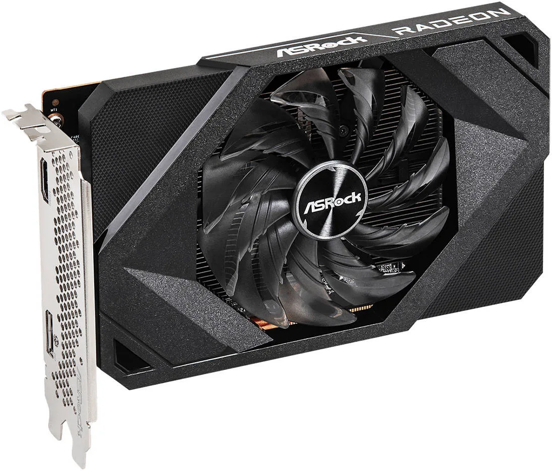 ASRock AMD Radeon RX 6500 XT Challenger ITX Graphic Card, 4GB GDDR6 64-bit Memory, 2815 MHz Boost Clock, 18 Gbps Memory Clock, PCI Express 4.0 x 4,- 1 x HDMI 2.1 VRR / 1 x DP 1.4 | 90-GA3DZZ-00UANF - Image 2
