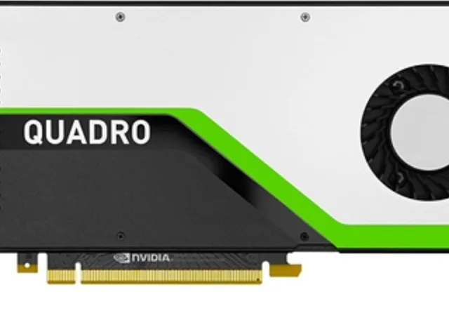 PNY Quadro RTX4000 VGA Graphics Card, 8GB GDDR6 RAM, 256-bit Memory Interface, PCI Express 3.0 x16 Bus Type, 2034 Cuda Cores, 3 x DisplayPort, USB-C | VCQRTX4000-SB