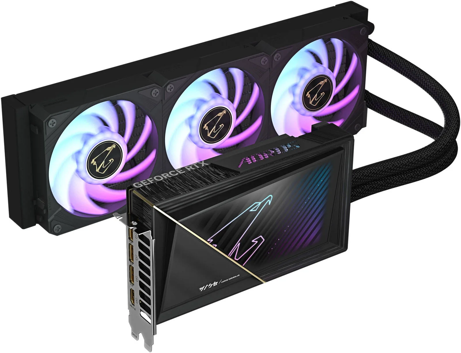 GIGABYTE AORUS GeForce RTX 5080 XTREME WATERFORCE Graphics Card, 16GB GDDR7 256-Bit Memory, 2805 MHz Core Clock, 30 Gbps Memory Speed, 10752 CUDA Cores, PCI-Express 5.0 | GV-N5080AORUSX W-16GD - Image 2