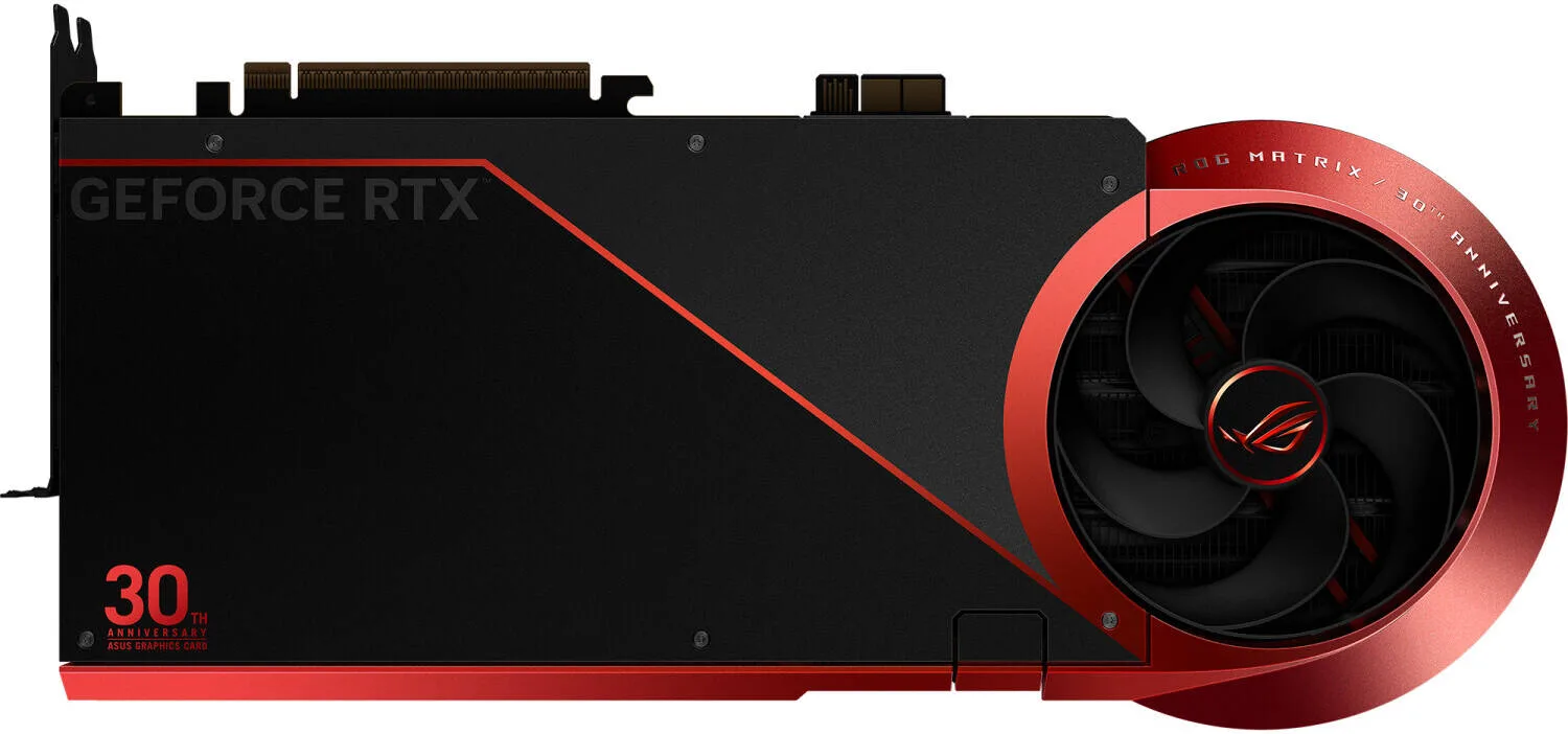 ASUS ROG Matrix Platinum GeForce RTX 5090 30th Anniversary Edition Graphics Card, 32GB GDDR7 512-Bit Memory, 2730 MHz Boost Clock, 28 Gbps Memory Speed, 21760 CUDA Cores, PCIe 5.0 | 90YV0NF2-M0NM00 - Image 3