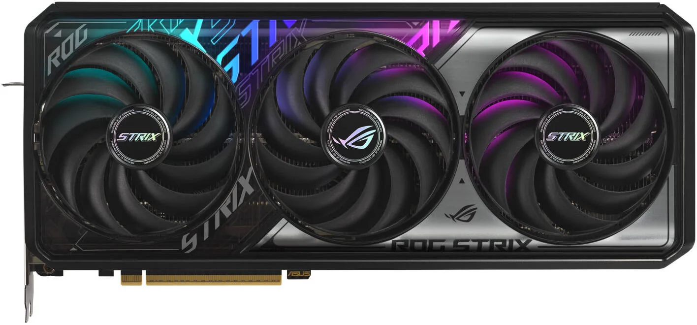 ASUS ROG Strix GeForce RTX 5070 Ti OC Edition Graphics Card, 16GB GDDR7 256-Bit Memory, 2602 MHz Boost Clock, 8960 CUDA Cores, 28 Gbps Memory Speed, PCI Express 5.0 | 90YV0M90-M0NA00 - Image 2