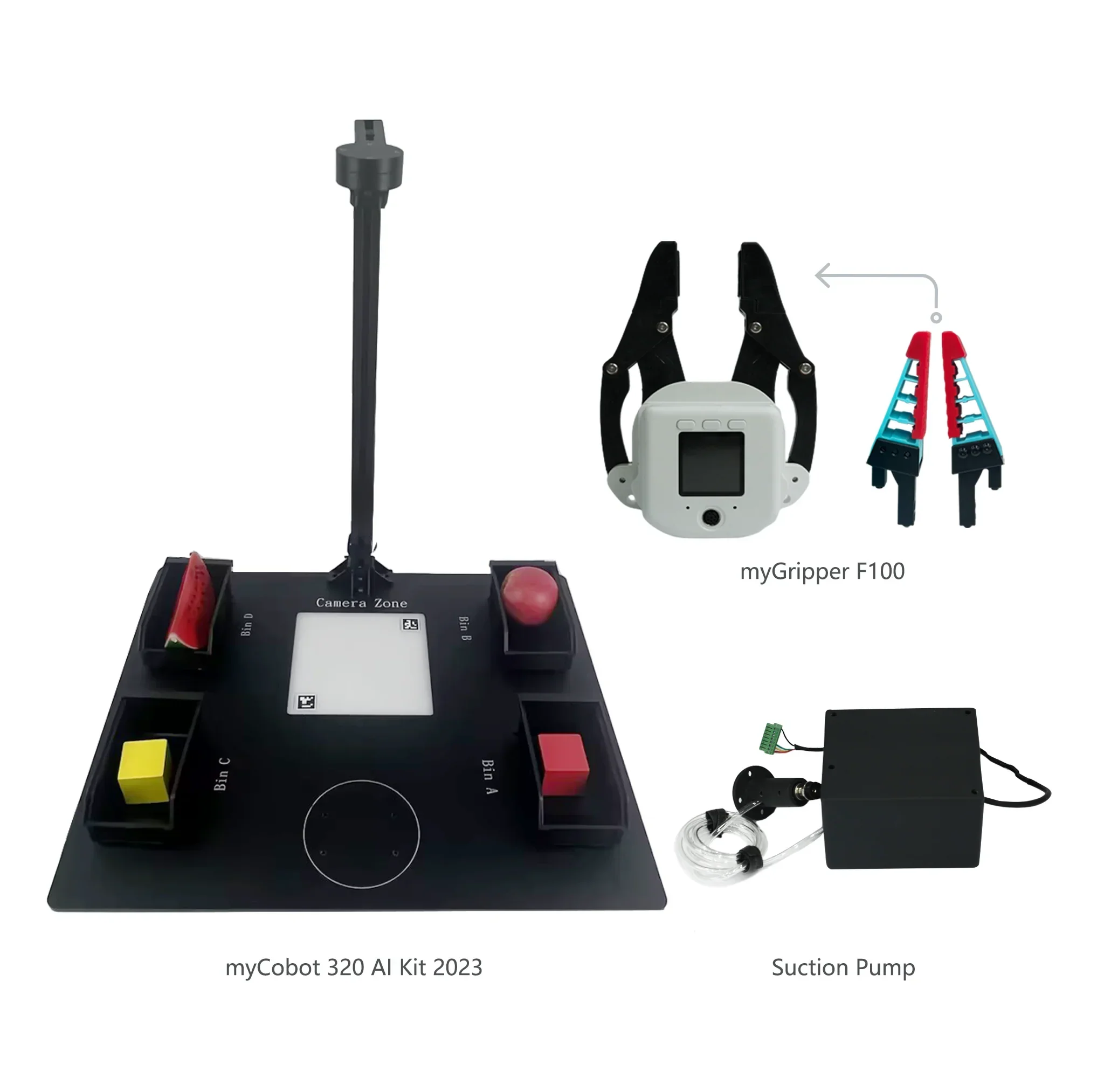 Elephant Robotics Technology Mycobot 320 AI Kit 2023 (Suction Pump +Adaptive Gripper Version) (4010800017)