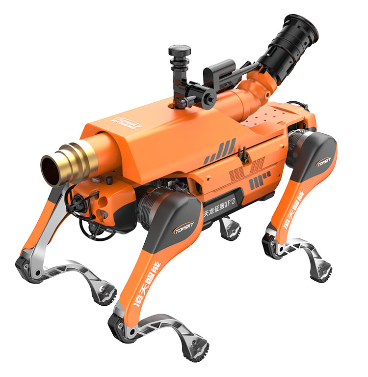 Topsky Assistive firefighting quadruped robot dog