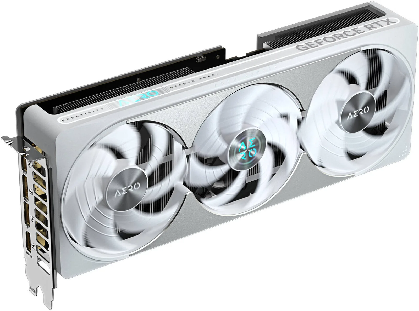 GIGABYTE GeForce RTX 5080 AERO OC SFF Graphics Card, 16GB GDDR7 256-Bit Memory, 2730 MHz Core Clock, 30 Gbps Memory Clock, PCI Express 5.0, White | GV-N5080AERO OC-16GD - Image 2