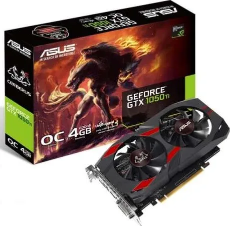 ASUS CERBERUS-GTX1050TI-O4G Cerberus GeForce GTX 1050 Ti OC Edition 4GB GDDR5 128-bit, PCI-e 3.0 Graphics Card | 90YV0A74-M0NA00 - Image 2