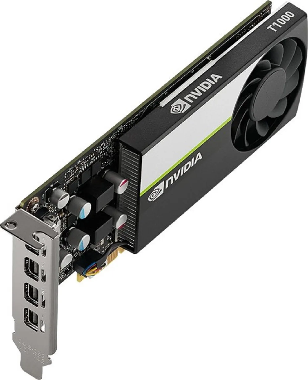 HP Nvidia Quadro T1000 GFX Graphics Card, 4GB 4Mdp GDDR6 Memory, 128 Bit Bus Width, PCIe 3.0 x16, 4xMini DisplayPort, Plug In Card | 20X22AA - Image 2