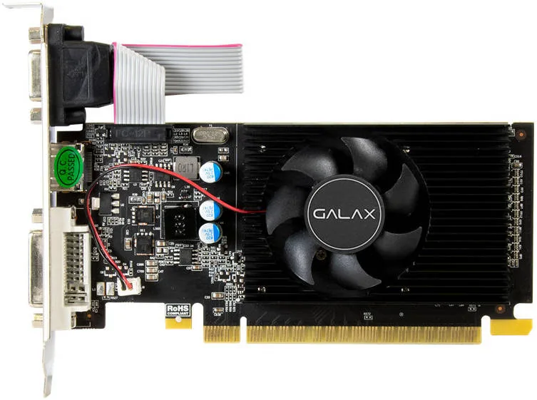 GALAX GeForce GT 730 Graphics Card, 4GB DDR3 128-bit Memory, 700 MHz Base Clock, 667MHz Memory Clock, 384 CUDA Cores, PCI-E 2.0 x8, DVI-I x1,HDMI x1,VGA x1 | 73GQF8HX00HD - Image 2