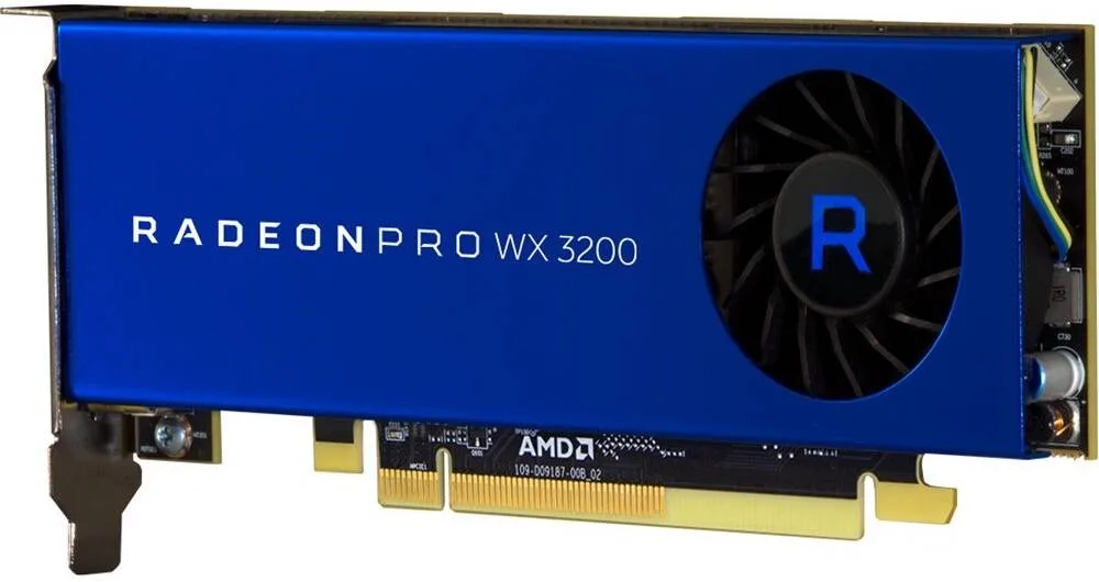 AMD Radeon Pro WX 3200 Graphics Card, 4GB GDDR5 128-bit Memory, 96 GB/s Memory Bandwidth, 640 Stream Processors, PCIe 3.0 x16, 1.66 TFLOPS Single Precision, 4 x Mini DisplayPort 1.4 | 100-506115 - Image 3
