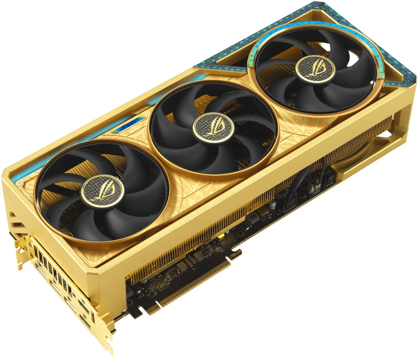 ASUS ROG Astral GeForce RTX 5090 Dhahab OC Edition Graphics Card, 32GB GDDR7 512-Bit Memory, 2580 MHz Boost Clock, 21760 CUDA Cores, 28 Gbps Memory Speed, Gold | 90YV0LW6-M0NM00 - Image 2