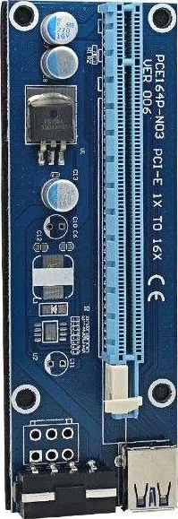 Mining Dedicated Graphics Card PCIE to USB 0.6M PCI Express PCI-E 1X to 16X Riser Card Extender + 15Pin SATA to 4Pin IDE Power Cord - Clearance Sale | USB 3.0 Cable - Image 2