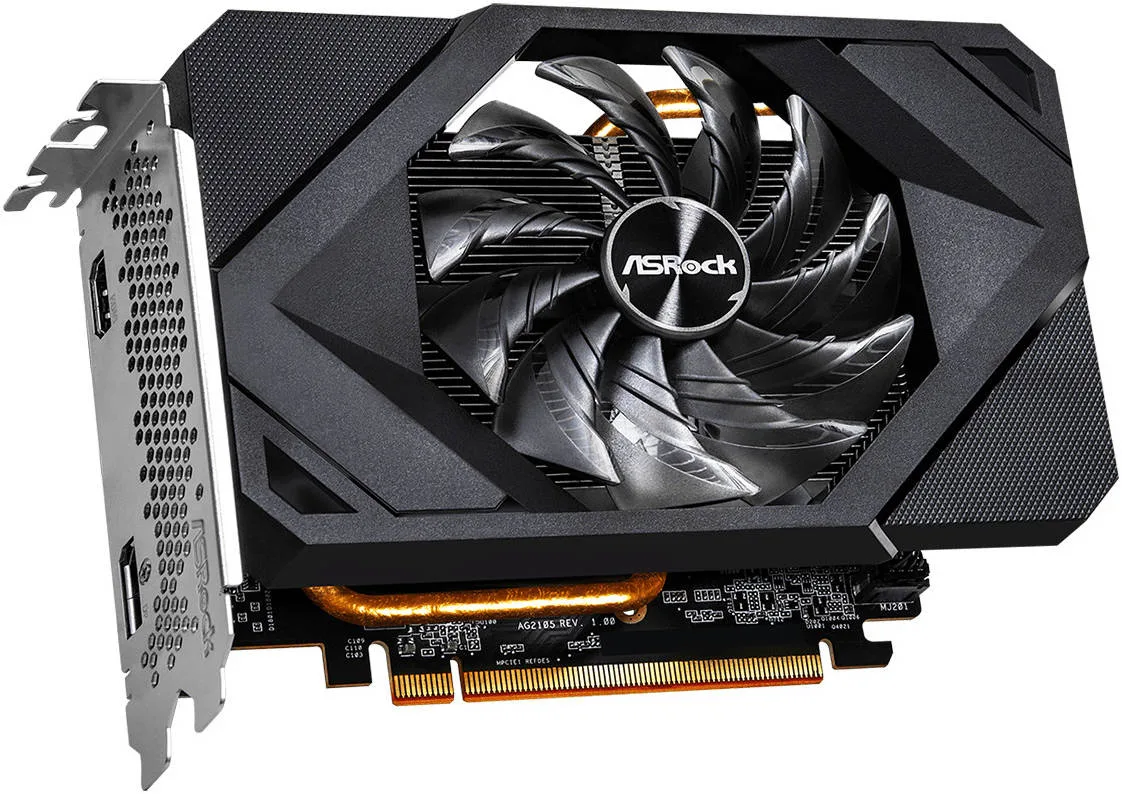 ASRock AMD Radeon RX 6500 XT Challenger ITX Graphic Card, 4GB GDDR6 64-bit Memory, 2815 MHz Boost Clock, 18 Gbps Memory Clock, PCI Express 4.0 x 4,- 1 x HDMI 2.1 VRR / 1 x DP 1.4 | 90-GA3DZZ-00UANF - Image 3