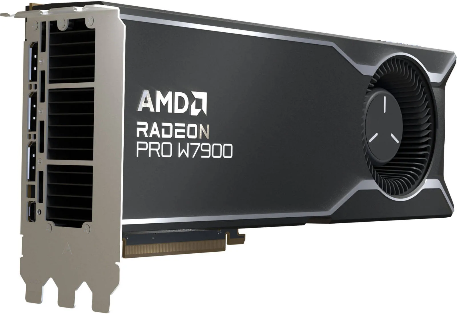 AMD Radeon Pro W7900 Professional Graphics Card, 48GB GDDR6 384-bit Memory, Up to 864 GB/s Memory Bandwidth, 6144 Stream Processors, PCIe 4.0, DisplayPort 2.1 | Mini DisplayPort 2.1 | 100-300000074