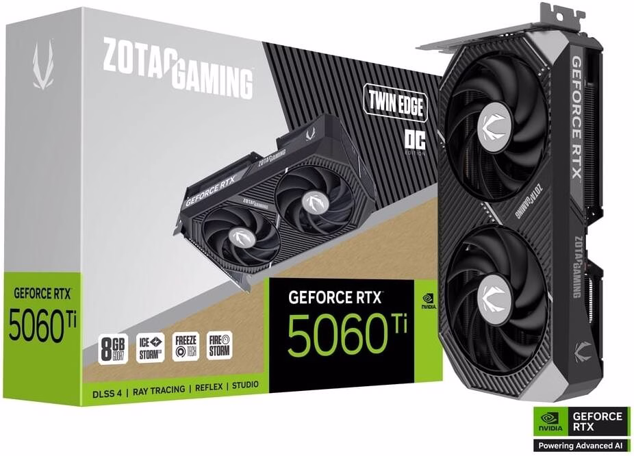 ZOTAC GAMING GeForce RTX 5060 Ti 8GB Twin Edge OC product image 1