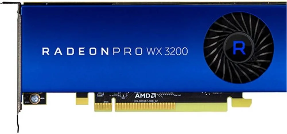 AMD Radeon Pro WX 3200 Graphics Card, 4GB GDDR5 128-bit Memory, 96 GB/s Memory Bandwidth, 640 Stream Processors, PCIe 3.0 x16, 1.66 TFLOPS Single Precision, 4 x Mini DisplayPort 1.4 | 100-506115 - Image 2