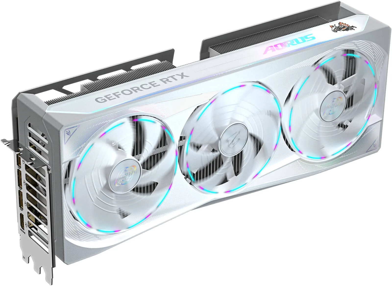 GIGABYTE AORUS GeForce RTX 5080 MASTER ICE Graphics Card, 16GB GDDR7 256-Bit Memory, 2805 MHz Core Clock, 30 Gbps Memory Clock, 10752 CUDA Cores, PCI-Express 5.0, White | GV-N5080AORUSM ICE-16GD - Image 2