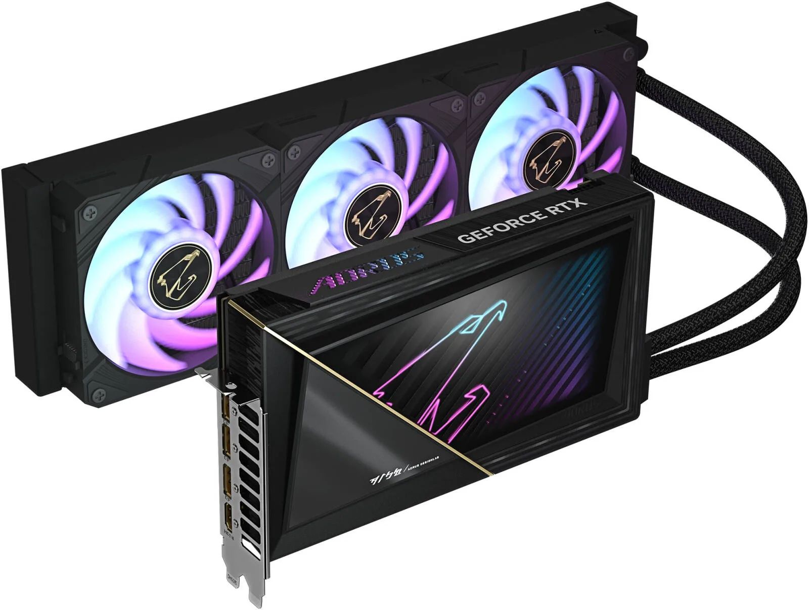 GIGABYTE AORUS GeForce RTX 5090 XTREME WATERFORCE Graphics Card, 32GB GDDR7 512-Bit Memory, 2655 MHz Core Clock, 28 Gbps Memory Speed, 21760 CUDA Cores, PCI-Express 5.0 | GV-N5090AORUSX W-32GD - Image 2