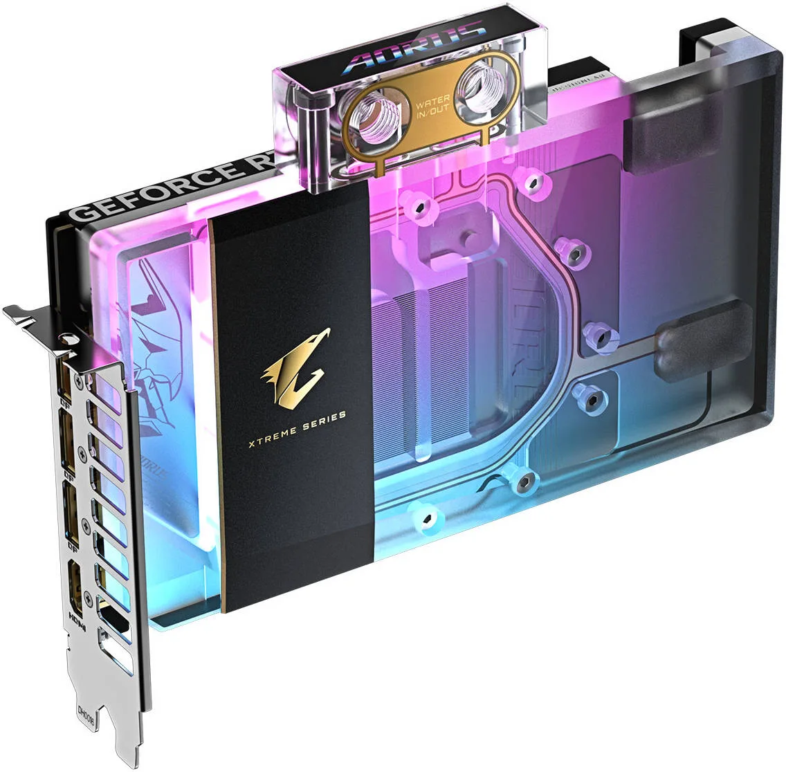 GIGABYTE AORUS GeForce RTX 5080 XTREME WATERFORCE WB Graphics Card, 16GB GDDR7 256-Bit Memory, 2805 MHz Core Clock, 10752 CUDA Cores, 30 Gbps Memory Speed, PCI Express 5.0 | GV-N5080AORUSX WB-16GD - Image 2
