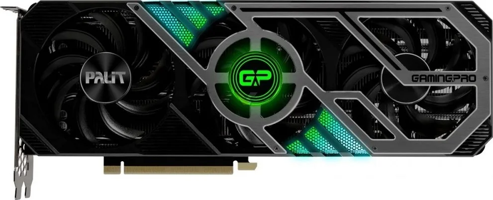 Palit GeForce RTX 3080 Gaming Pro Graphics Card, 12GB GDDR6X 384 Bit Memory, 8960 Cuda Cores, 1710 MHz Boost Clock, 19 Gbps, PCI-E 4.0, Open GL 4.6, 912 Bandwidth, HDMI, DP | NED3080019KB-132AA - Image 2