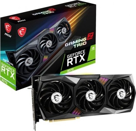 MSI GeForce RTX 3070 Gaming Z Trio LHR 8GB GDDR6 Graphics Card, 256-bit Memory Bus, DisplayPort x 3 (v1.4), HDMI x 1PCI Express® Gen 4 | 912-V390-264