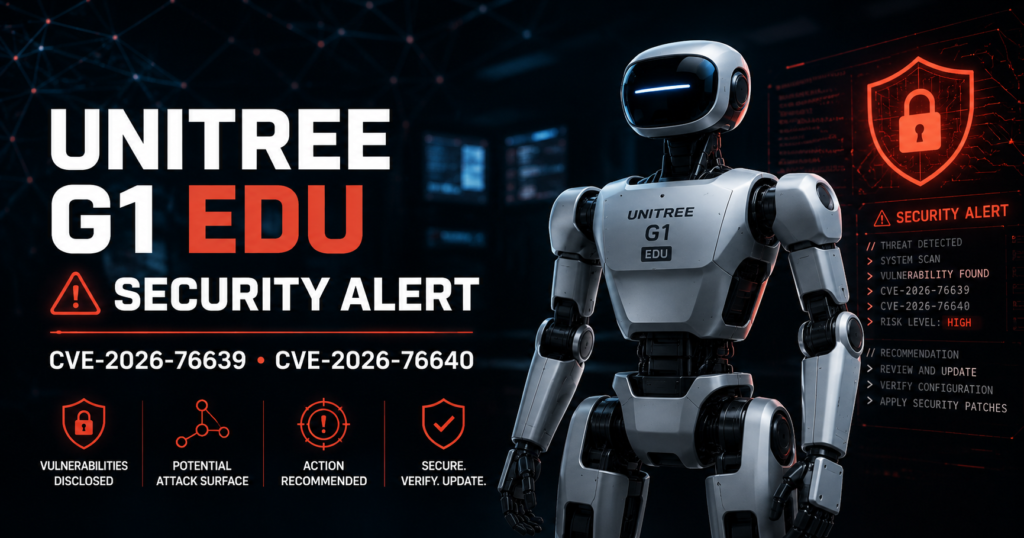 Unitree G1 EDU vulnerability