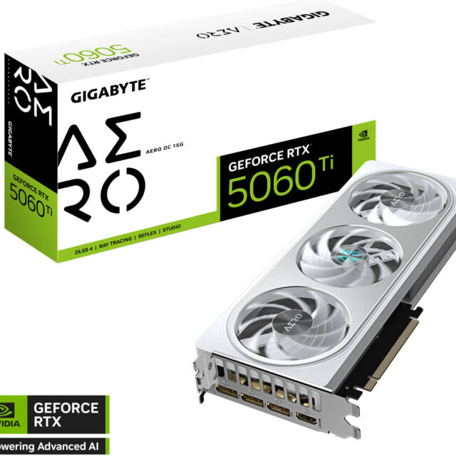 GIGABYTE GeForce RTX 5060 Ti AERO OC Graphics Card 16GB GDDR7 | GV-N506TAERO OC-16GD