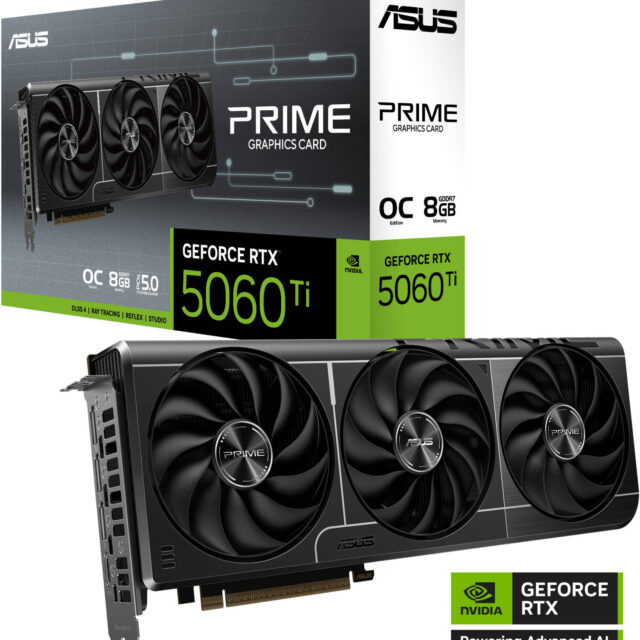 ASUS PRIME GeForce RTX 5060 Ti OC Edition Graphics Card 8GB GDDR7 | 90YV0MP0-M0NA00
