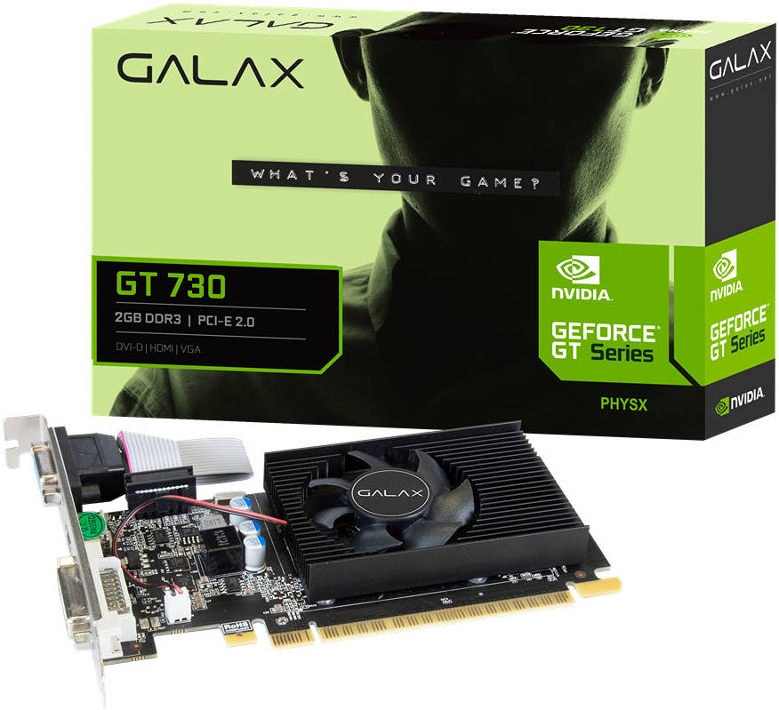 Galax GeForce GT 730 Graphics Card 4GB DDR3 | 73GQF8HX00HD
