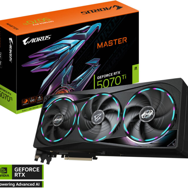 GIGABYTE AORUS GeForce RTX 5070 Ti MASTER 16GB GDDR7 | GV-N507TAORUS M-16GD