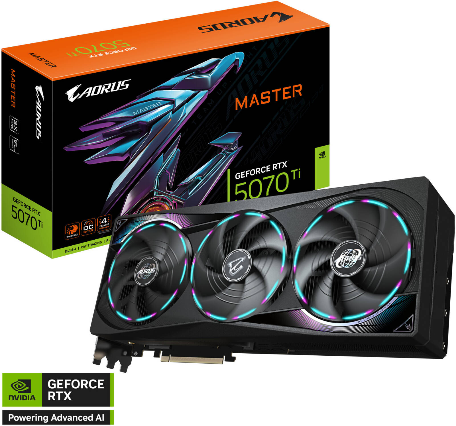 GIGABYTE AORUS GeForce RTX 5070 Ti MASTER 16GB GDDR7 | GV-N507TAORUS M-16GD
