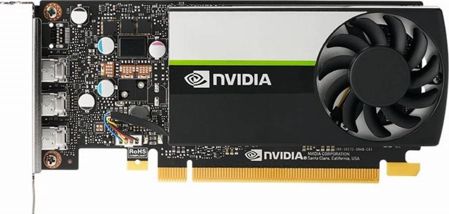 PNY Nvidia Quadro T400 2GB GDDR6 Low Profile Graphics Card, 384 Cuda Cores, PCIe 3.0 x16 Interface, Nvidia Turing Architecture, 80 GB/s Bandwidth, 64-Bit Memory, Single Fan Cooler, DP | VCNT400-SB
