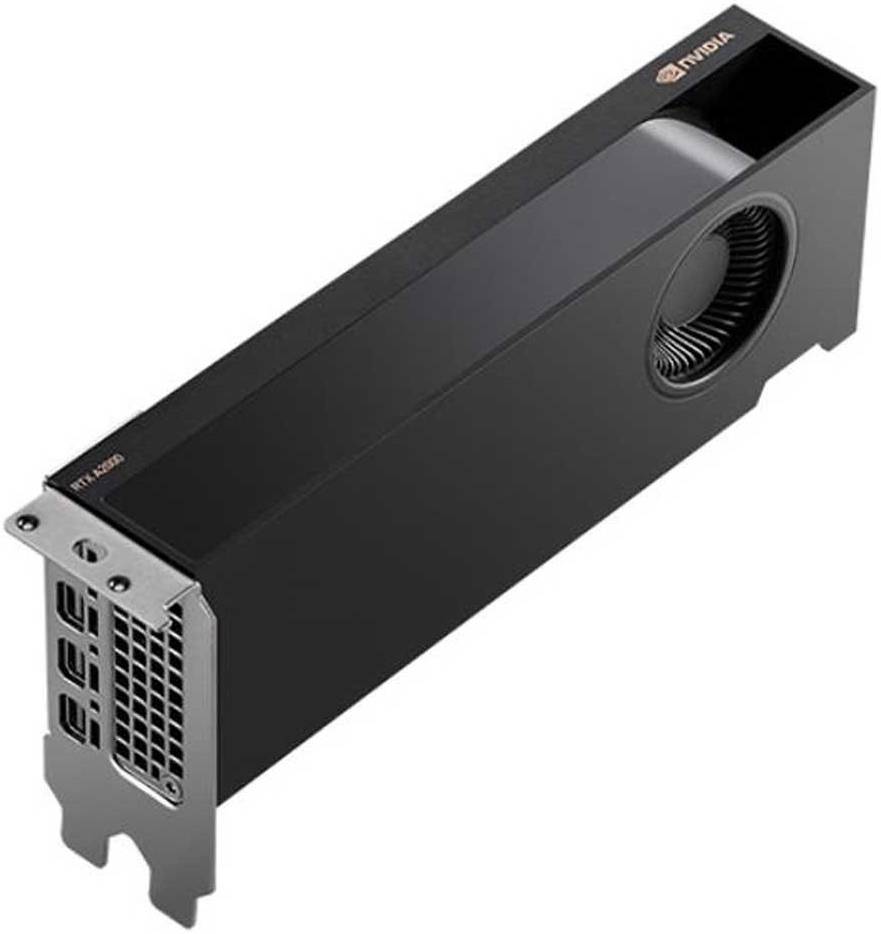 HP NVIDIA RTX A2000 DP 4mDP Graphics Card, 6GB GDDR6 192-Bit Memory, 3328 CUDA Cores, 288 GB/s Memory Bandwidth, PCI Express 4.0 x16, Mini DP 1.4a, Blower-Style Fan Cooler, Black | 340L0AA product image 3