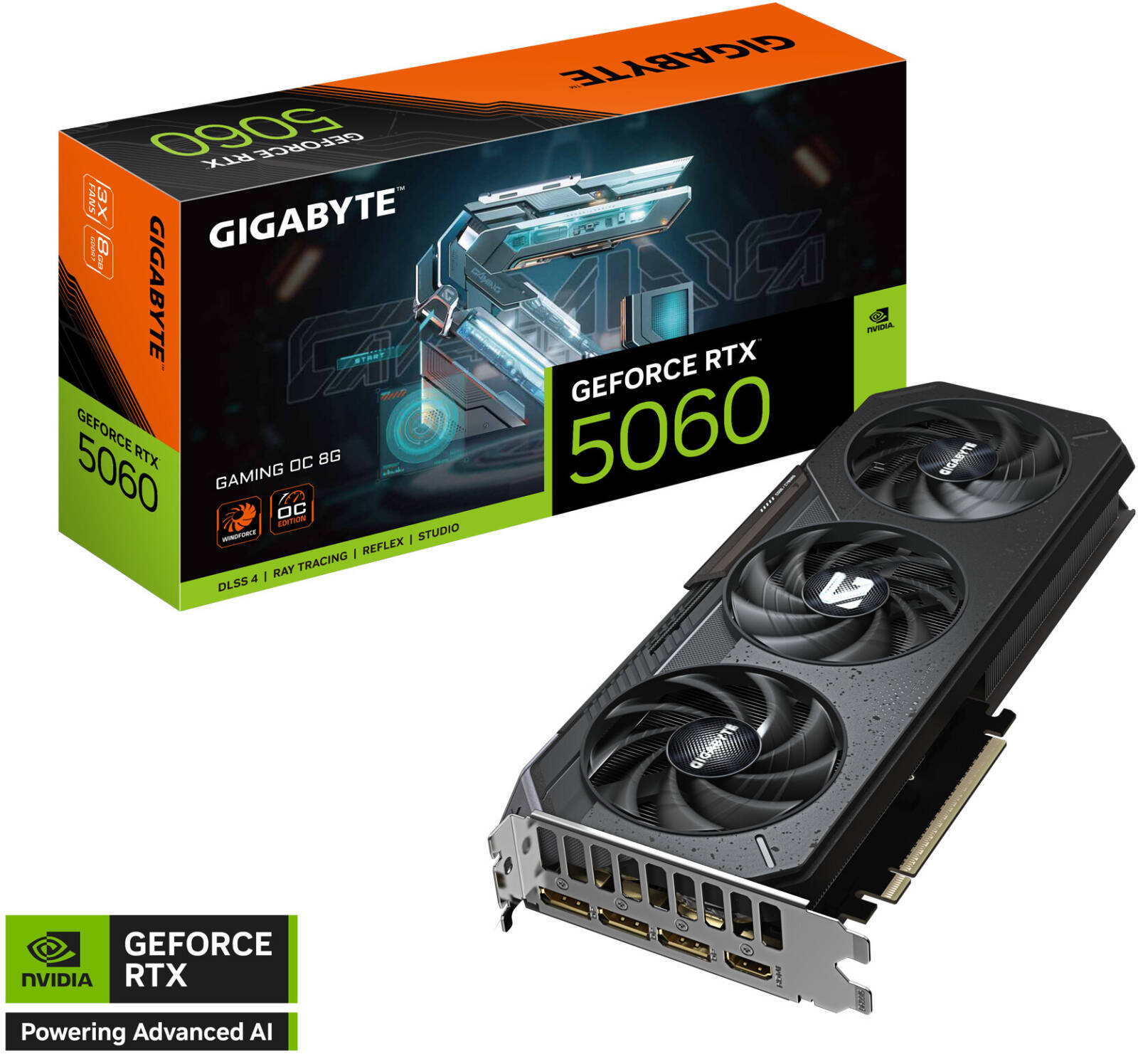 GIGABYTE GeForce RTX 5060 GAMING OC Graphics Card 8GB GDDR7 | GV-N5060GAMINGOC-8GD