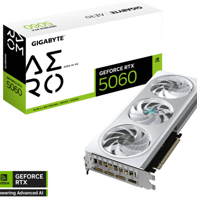 GIGABYTE GeForce RTX 5060 AERO OC Graphics Card 8GB GDDR7 | GV-N5060AERO OC-8GD