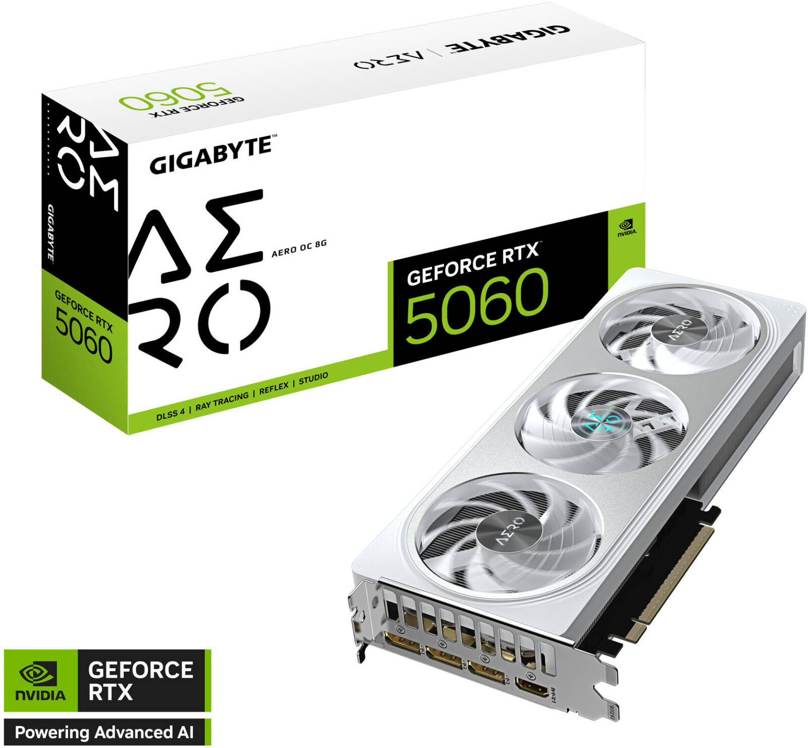GIGABYTE GeForce RTX 5060 AERO OC Graphics Card 8GB GDDR7 | GV-N5060AERO OC-8GD