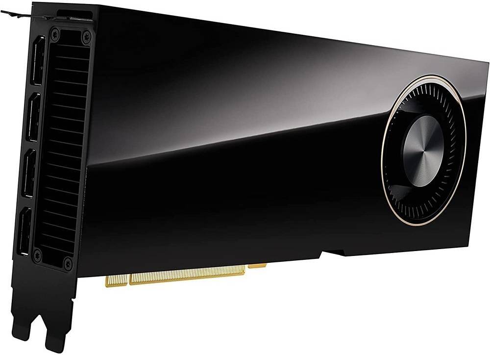 HP NVIDIA RTX A6000 Workstation Display Card, 48GB GDDR6 384-Bit Memory, 768 GB/s Memory Bandwith, 10,752 CUDA Cores, PCI Express 4.0 interface, 4x DisplayPorts, Black | 2S6U3AA