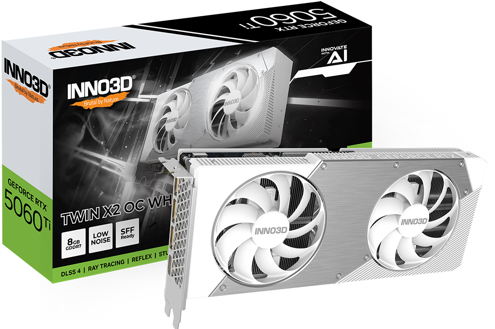 Inno3D GeForce RTX 5060 Ti TWIN X2 OC WHITE 8GB