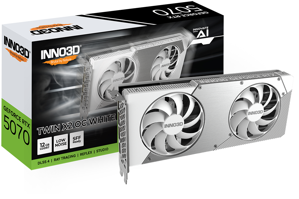 Inno3D GeForce RTX 5070 TWIN X2 OC WHITE
