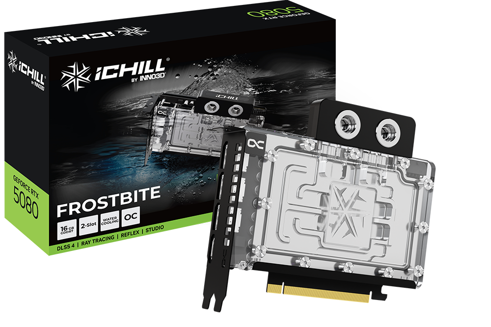 Inno3D GeForce RTX 5080 iCHILL FROSTBITE
